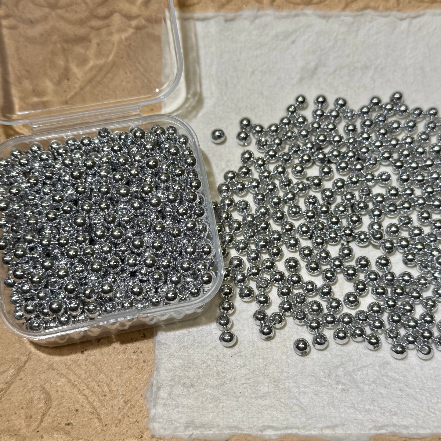 Seed Beads•Shiny Silver Perfect Round Collection (Over $45 Free Shipping)