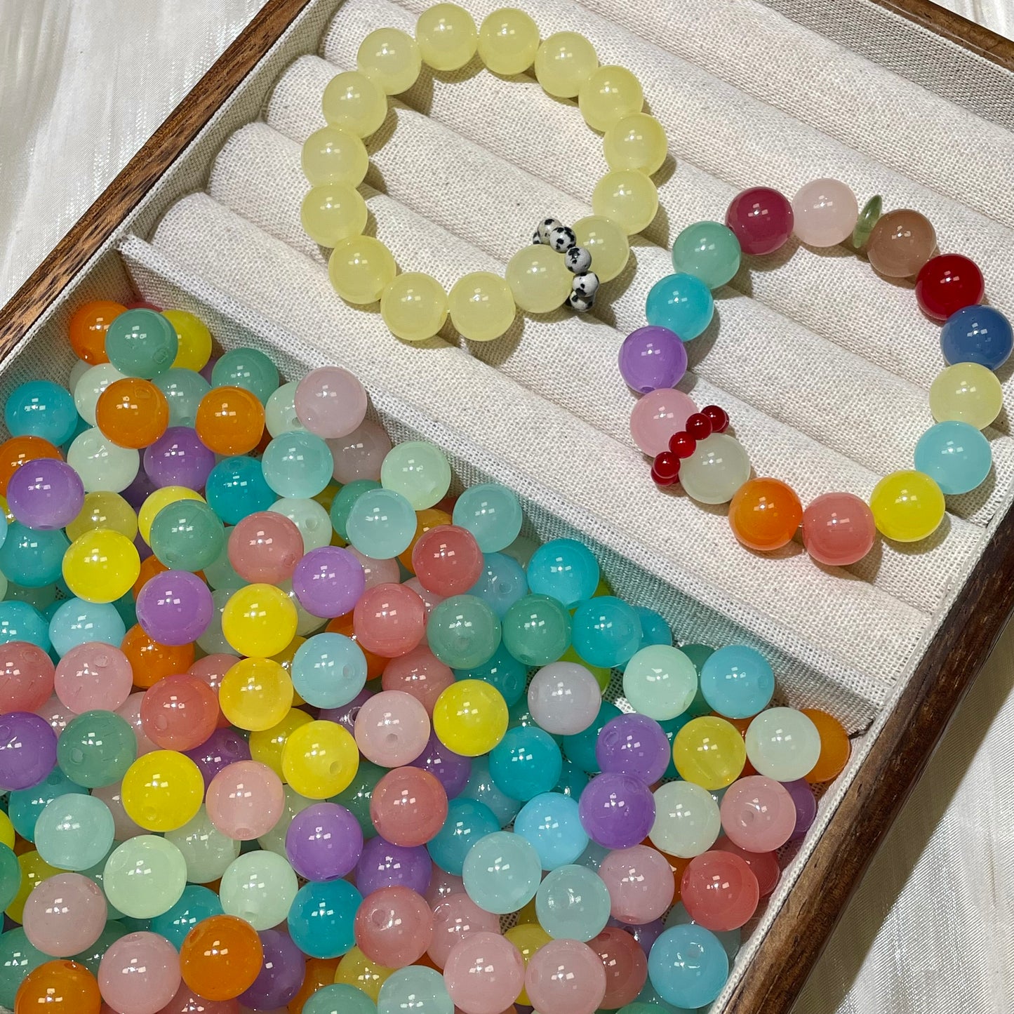 Glass Beads-G37•Candy 12mm (Over $45 free shipping)