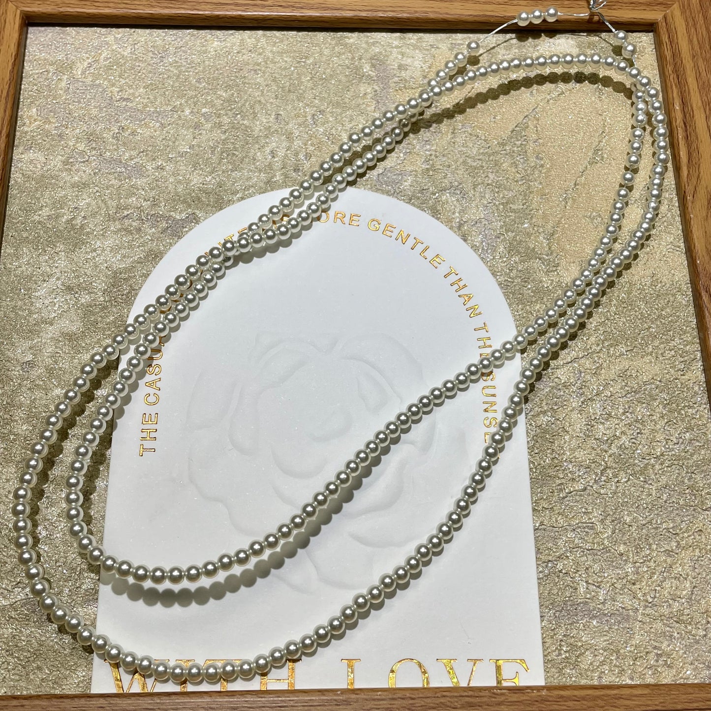 High Quality Perfect Round Glass Pearls 3mm Beige