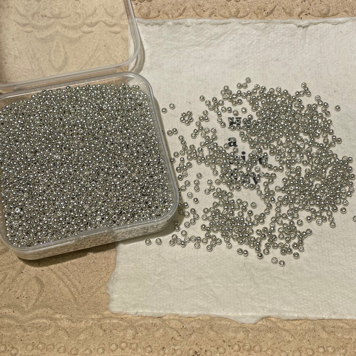 Seed Beads•Basic 2mm Metallic Colors Spacers (Over $45 Free Shipping)