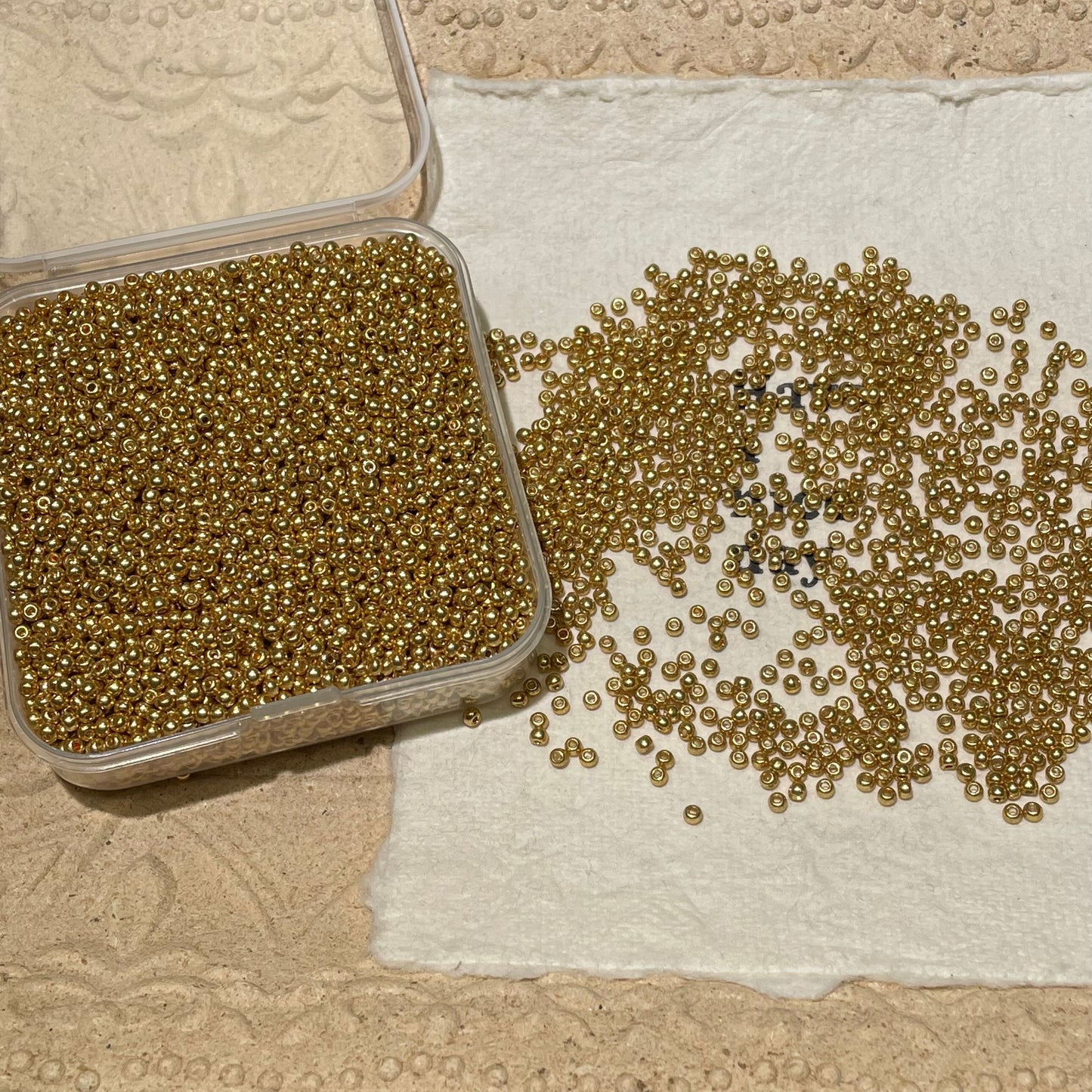 Seed Beads•Basic 2mm Metallic Colors Spacers (Over $45 Free Shipping)