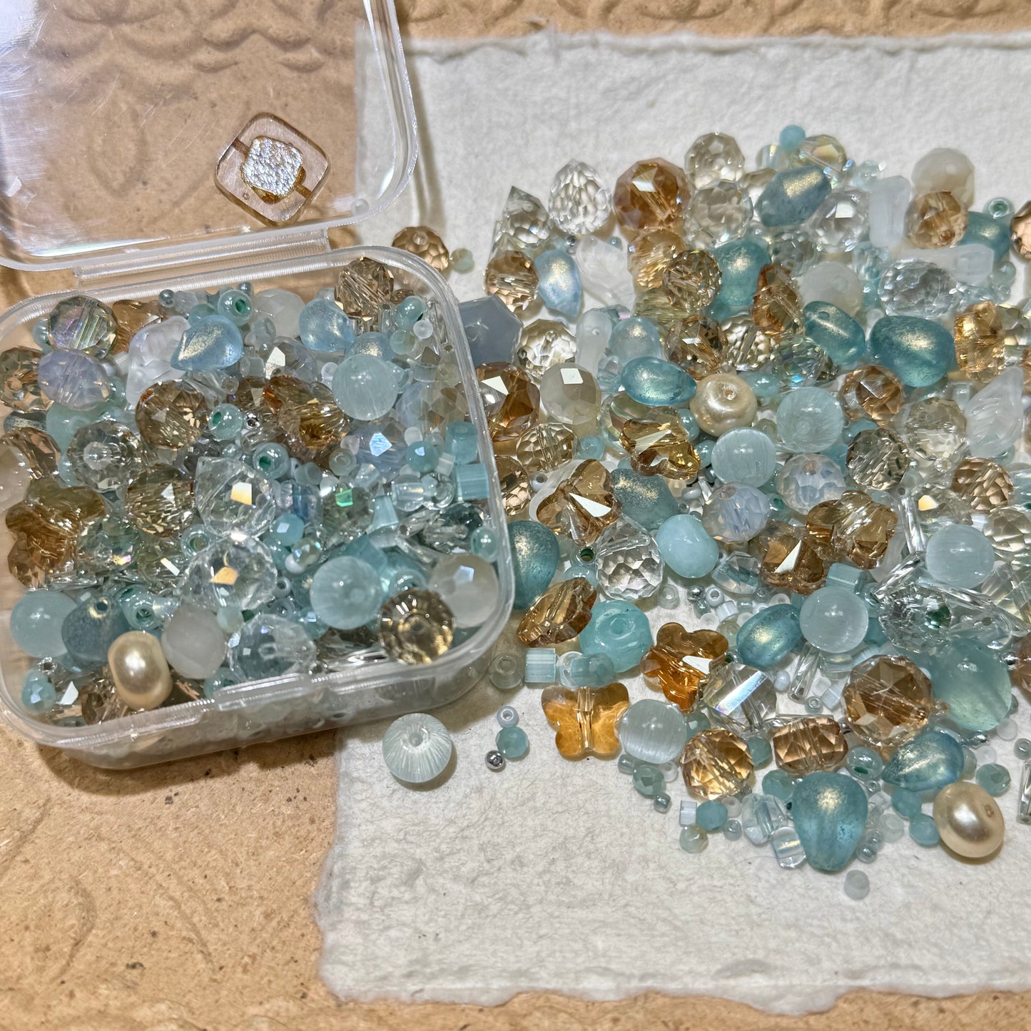 Seed Beads•S544-Ice Cube (Over $45 Free Shipping)