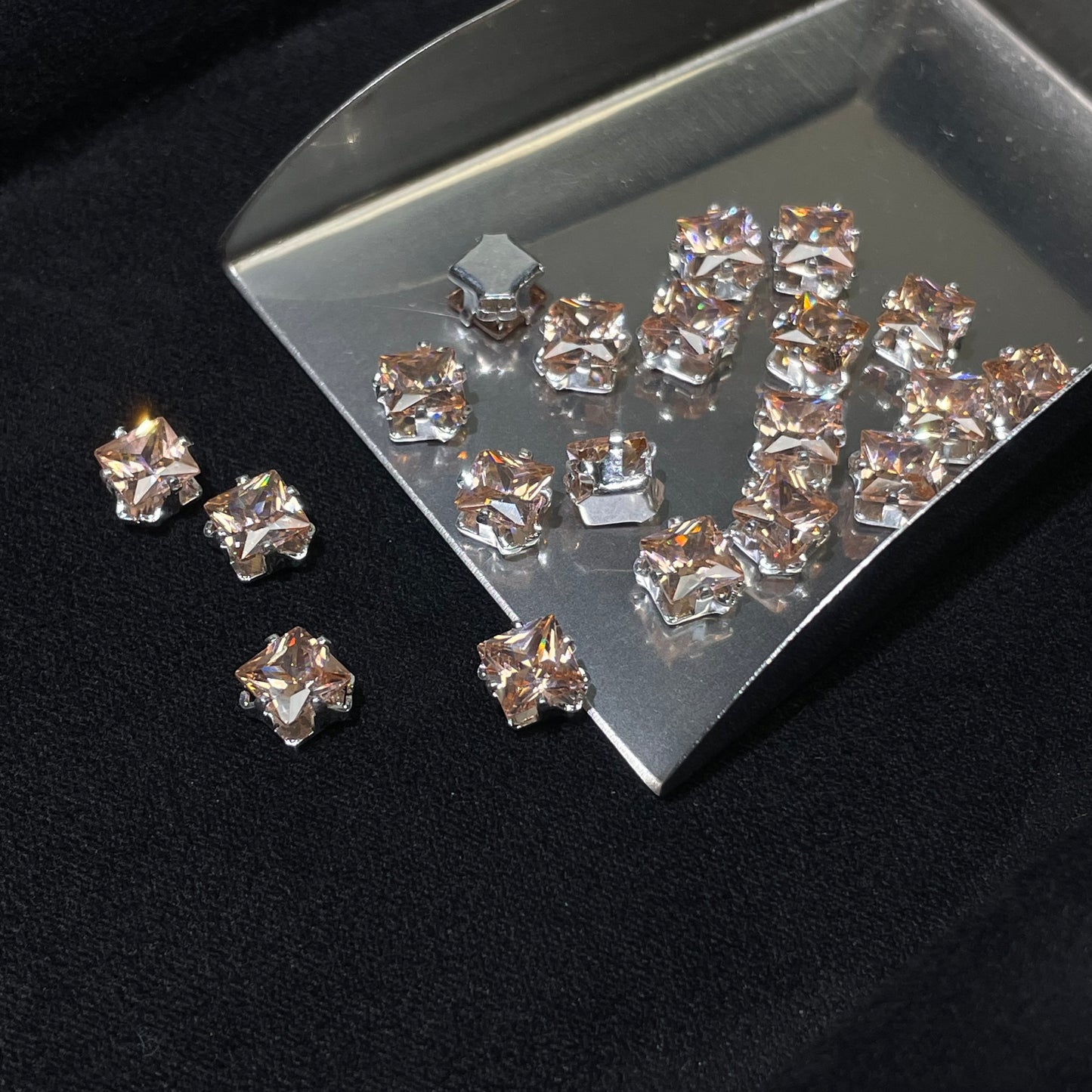 【New!】Blingy Collection-Square Zircon Rhinestones 5*5mm
