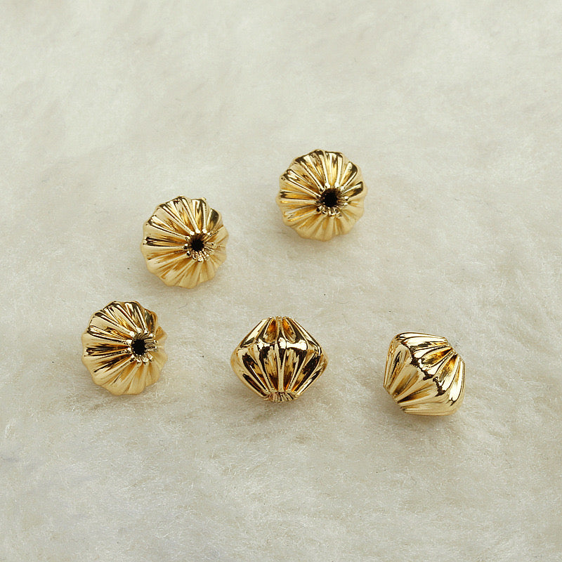 Bicone Spacers 14k gold-plated Tarnish Resistant