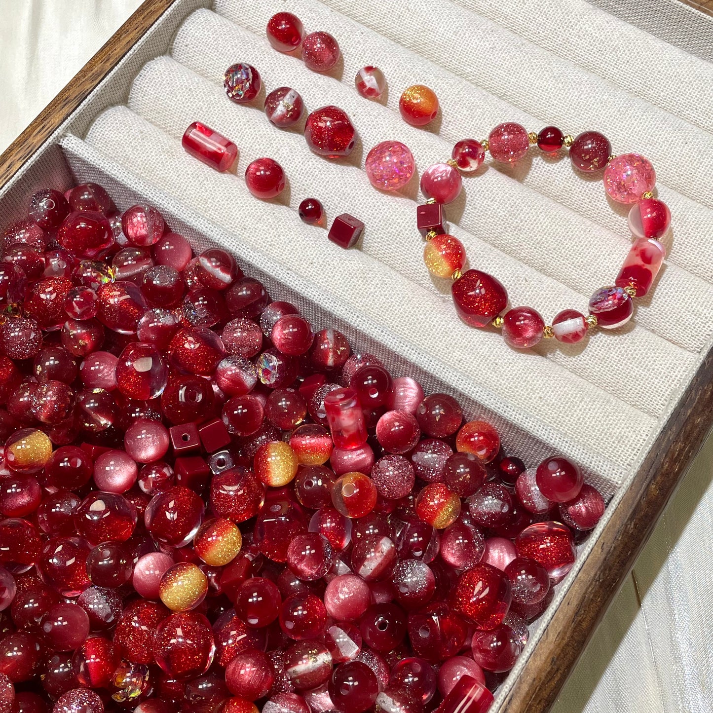 Resin Beads-G36•Pomegranate (Over $45 free shipping)