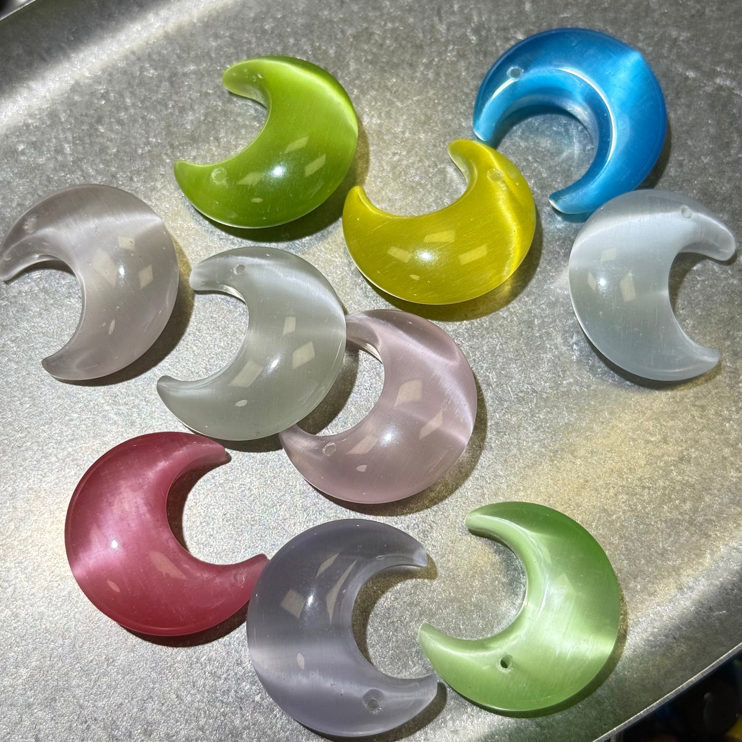 Catseye Moon Charms