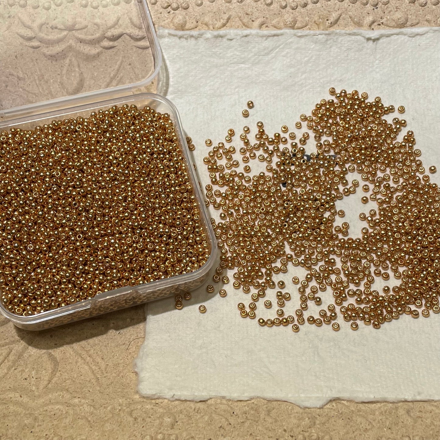 Seed Beads•Basic 2mm Metallic Colors Spacers (Over $45 Free Shipping)