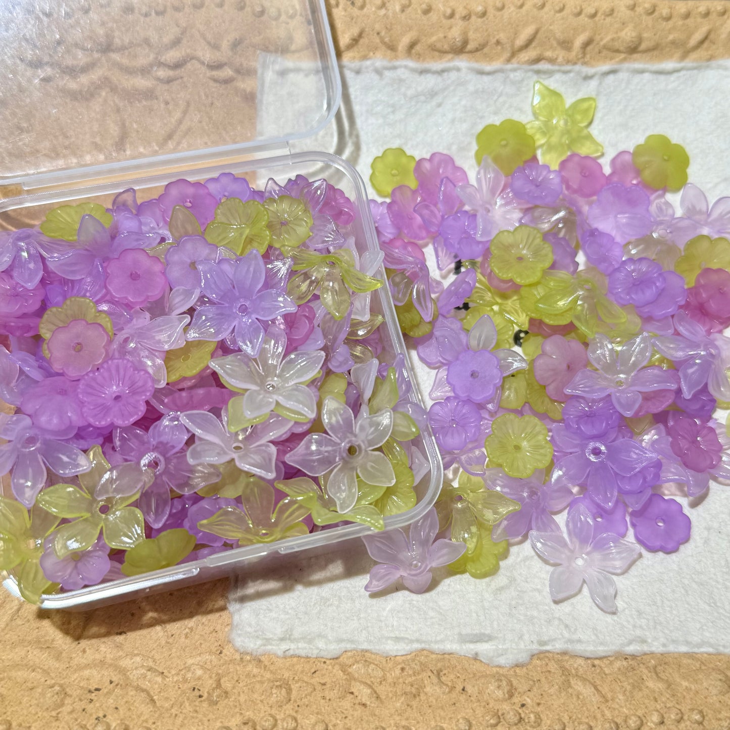 Flower Charms•F17-Lavender (Over $45 Free Shipping)
