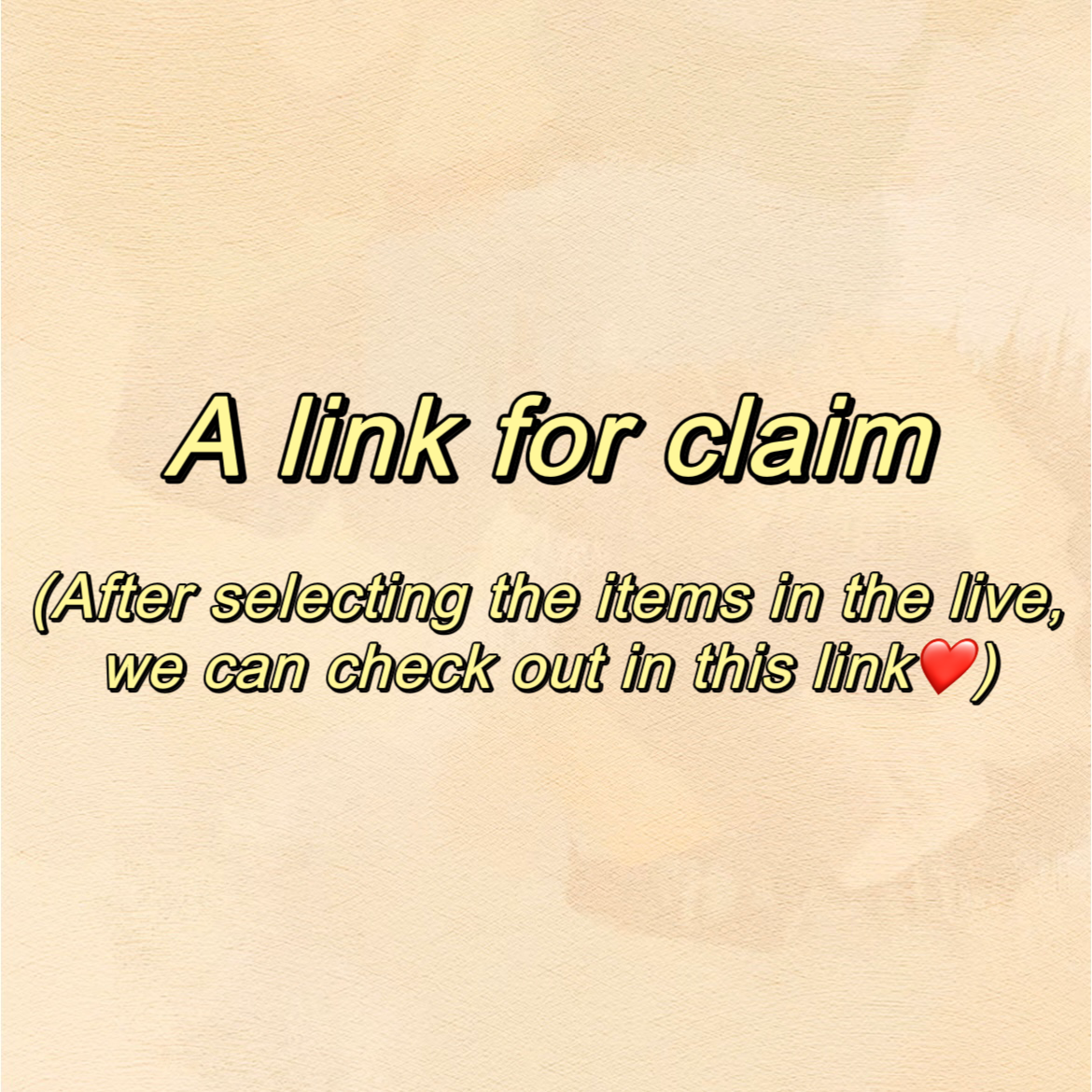Claim In The Livestream