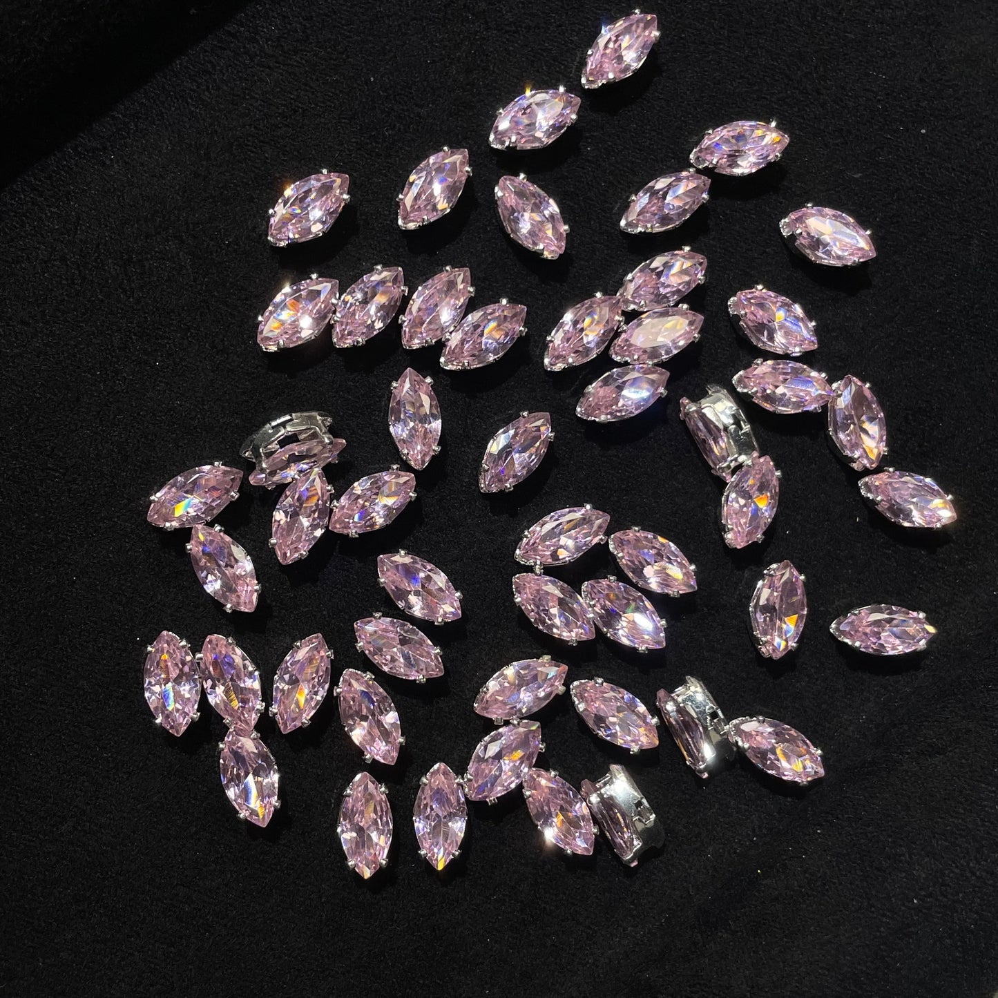 Blingy Collection-4*8mm Horse-eye Zircon Rhinestones Beads (Multiple colors)