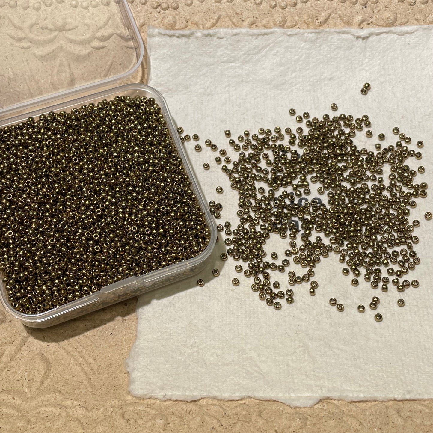 Seed Beads•Basic 2mm Metallic Colors Spacers (Over $45 Free Shipping)