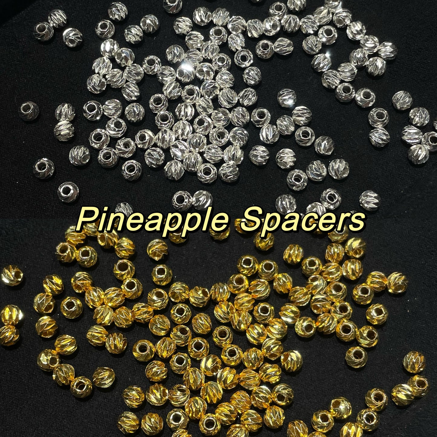 Pineapple Spacers Tarnish Resistant