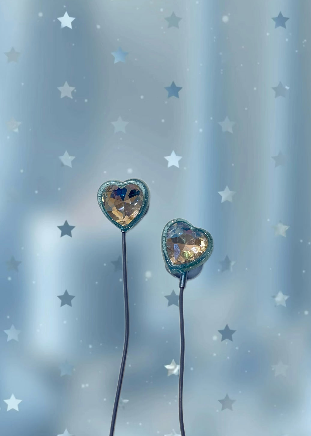 BEDAZZLED BLUE HEART