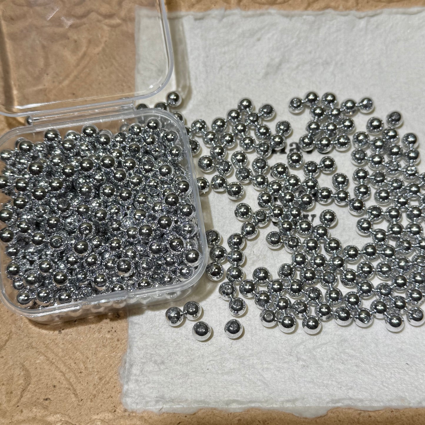 Seed Beads•Shiny Silver Perfect Round Collection (Over $45 Free Shipping)