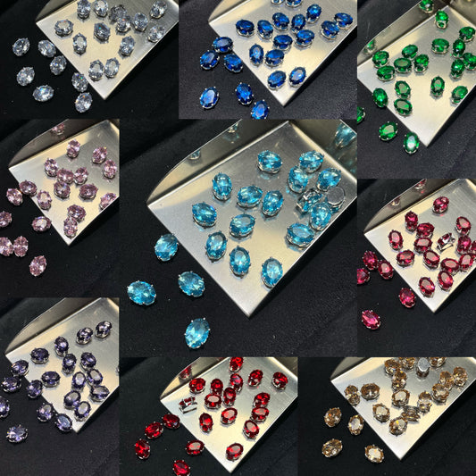 Blingy Collection-Oval Zircon Rhinestones 6*8mm