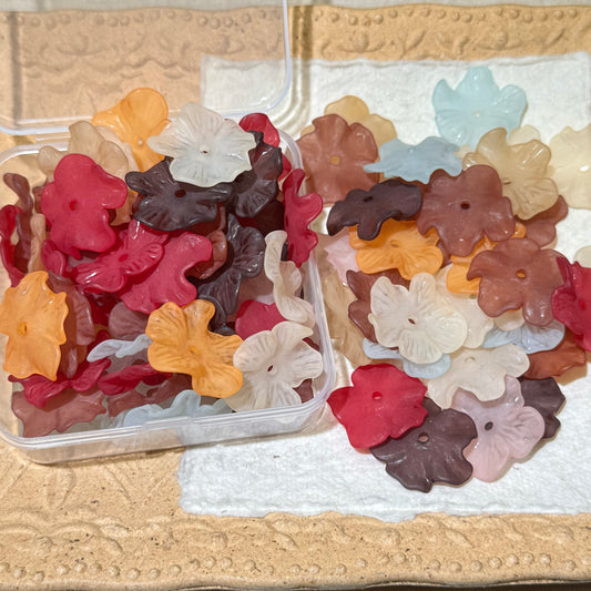 Flower Charms•F23-Earthy (Over $45 Free Shipping)