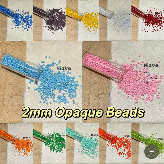 Individual Colors for Uniformed Beads-Opaque 2mm round