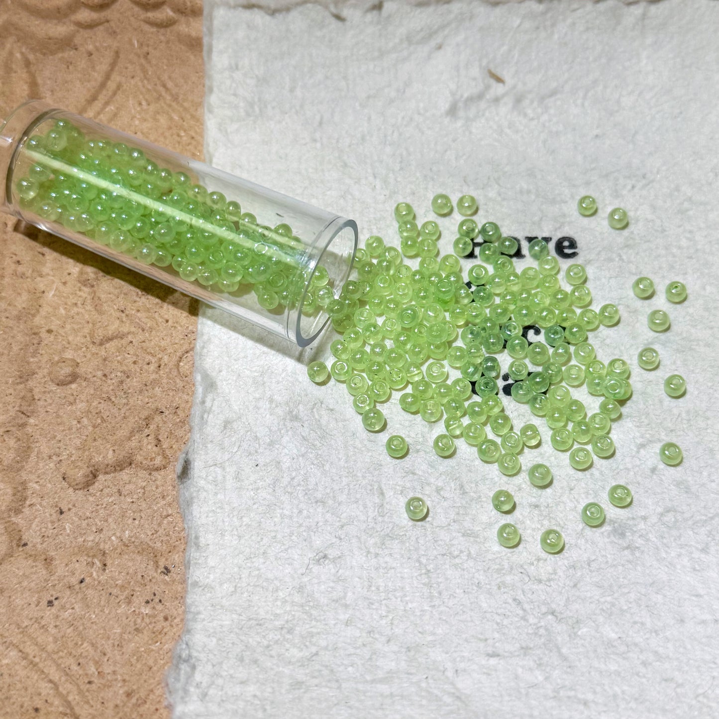 Individual Colors for Uniformed Beads-3mm Cream Jade