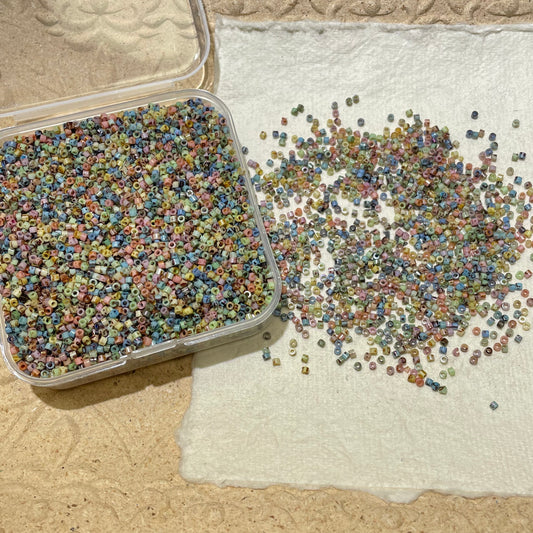 Seed Beads•S001-Picasso Delica 1.6mm (Over $45 Free Shipping)