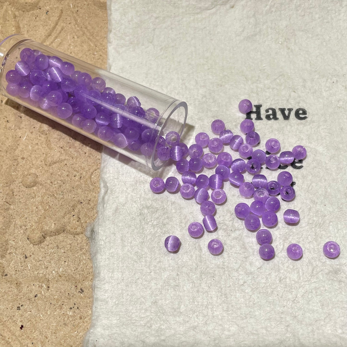 Individual Colors for Uniformed Beads-Catseye 4mm round
