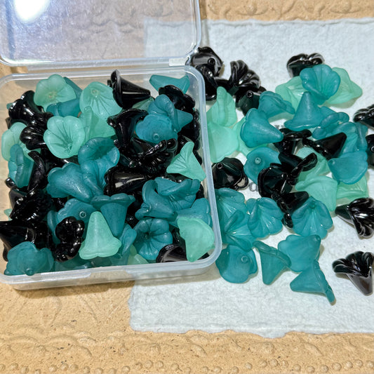 Flower Charms•F11-Dark Garden (Over $45 Free Shipping)