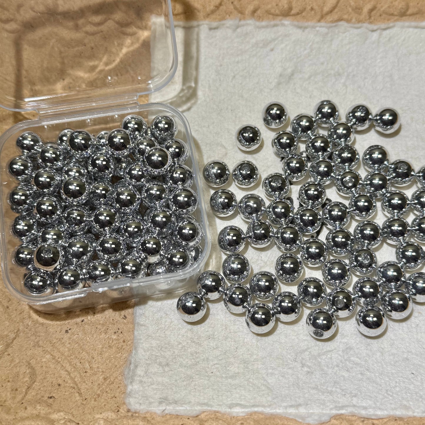 Seed Beads•Shiny Silver Perfect Round Collection (Over $45 Free Shipping)