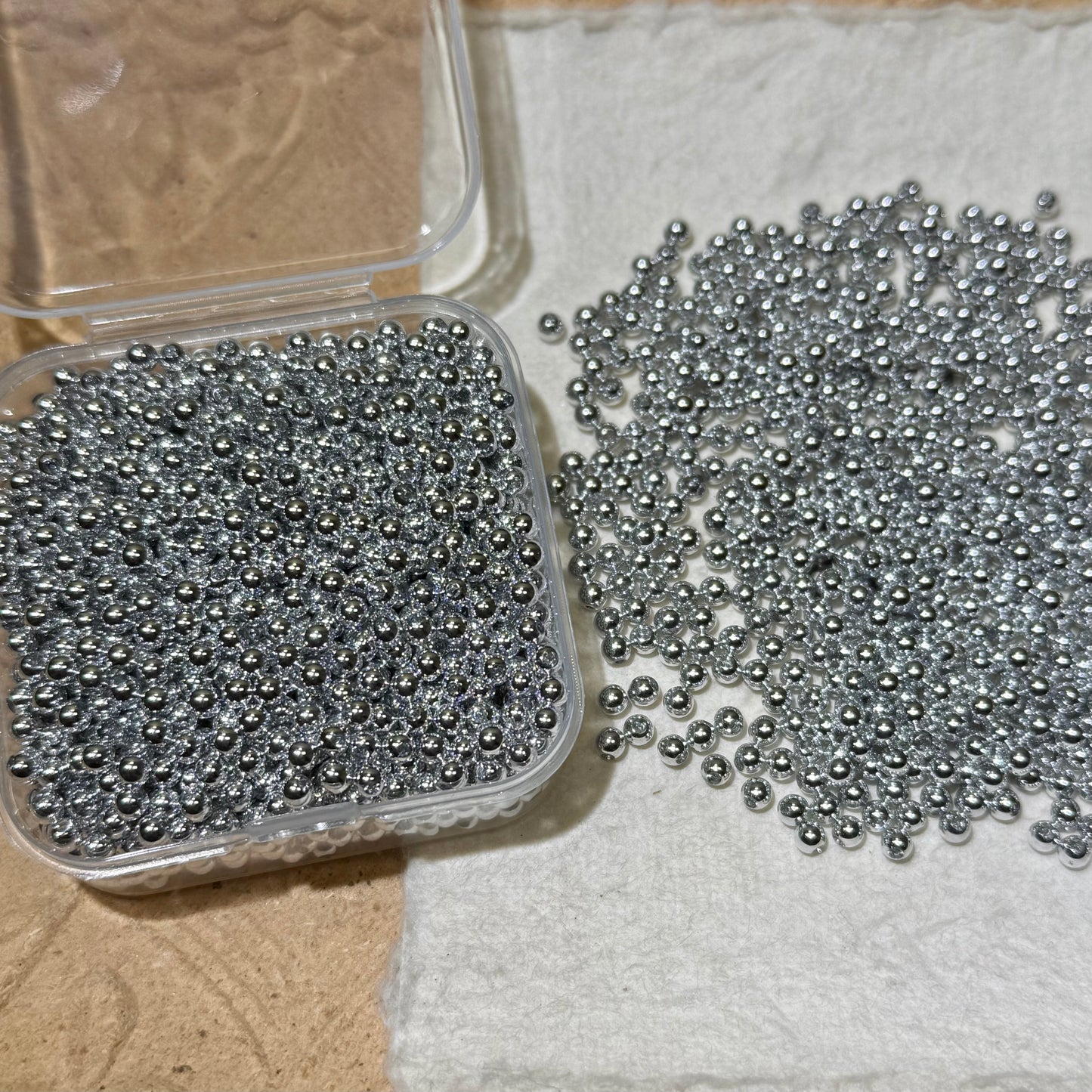 Seed Beads•Shiny Silver Perfect Round Collection (Over $45 Free Shipping)