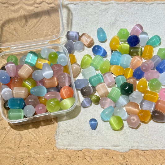 Seed Beads•S637-Cateye Beads Mix (Over $45 Free Shipping)