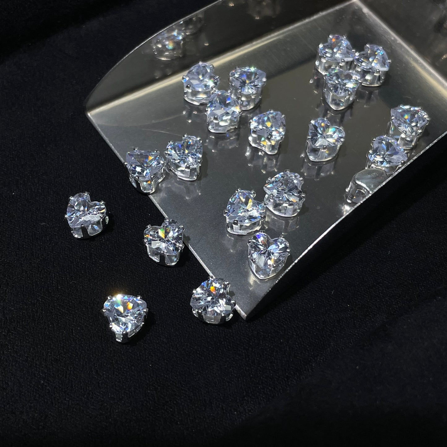 Blingy Collection- Heart-shape Zircon Rhinestones