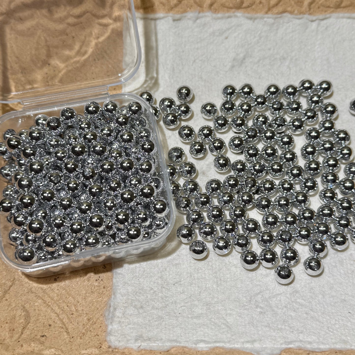 Seed Beads•Shiny Silver Perfect Round Collection (Over $45 Free Shipping)