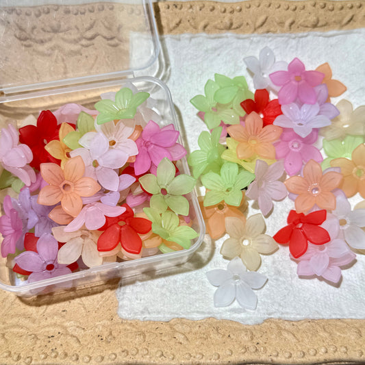 Flower Charms•F07-Star Flowers (Over $45 Free Shipping)