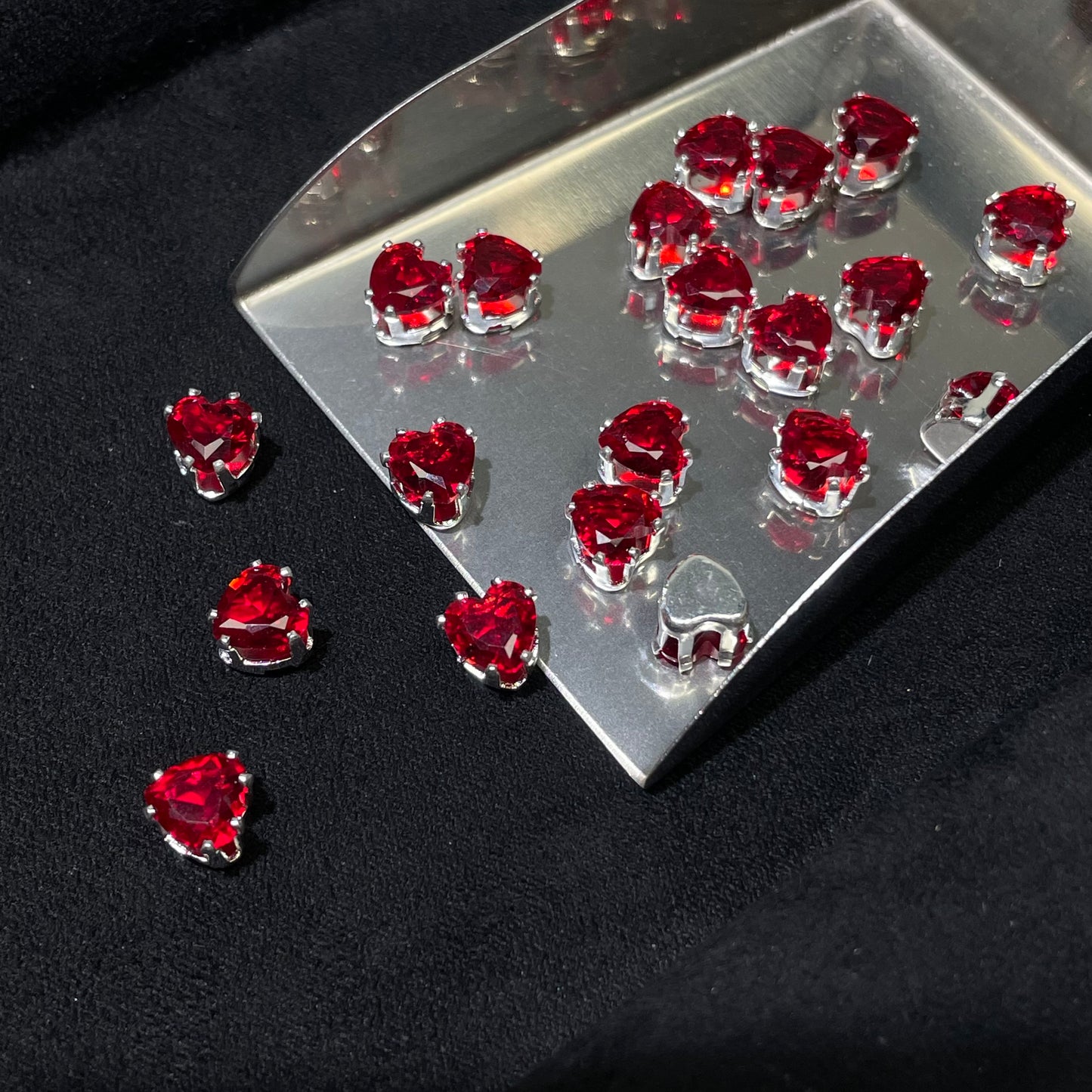 Blingy Collection- Heart-shape Zircon Rhinestones