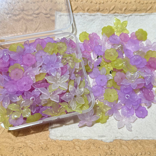 Flower Charms•F17-Lavender (Over $45 Free Shipping)