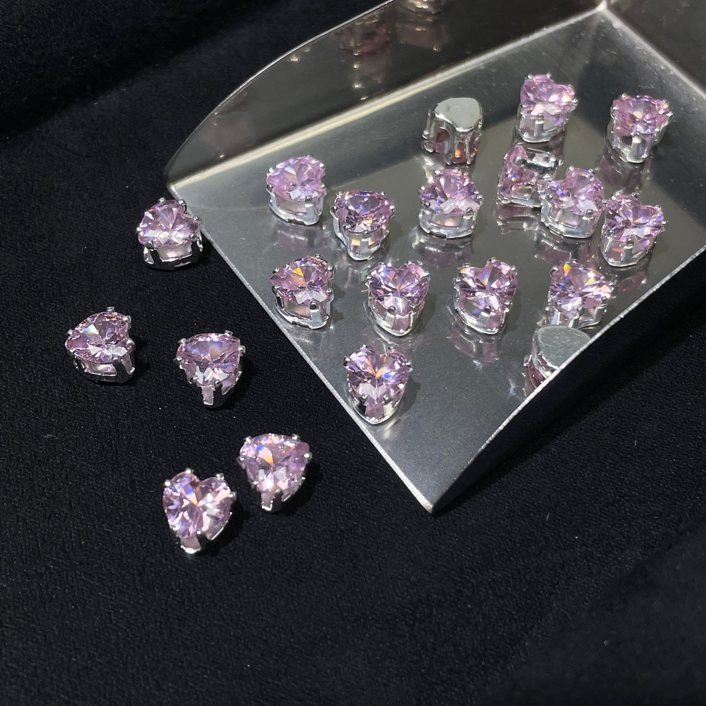 Blingy Collection- Heart-shape Zircon Rhinestones