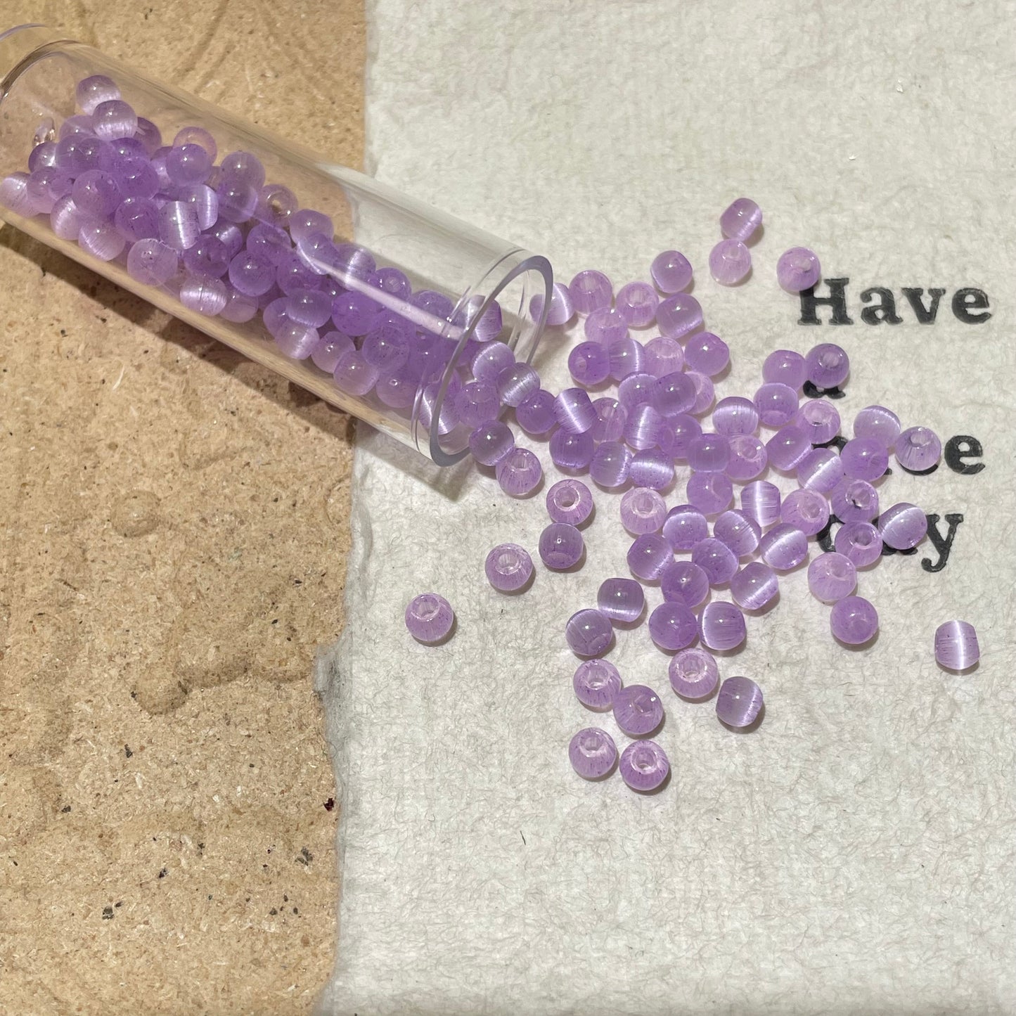 Individual Colors for Uniformed Beads-Catseye 4mm round