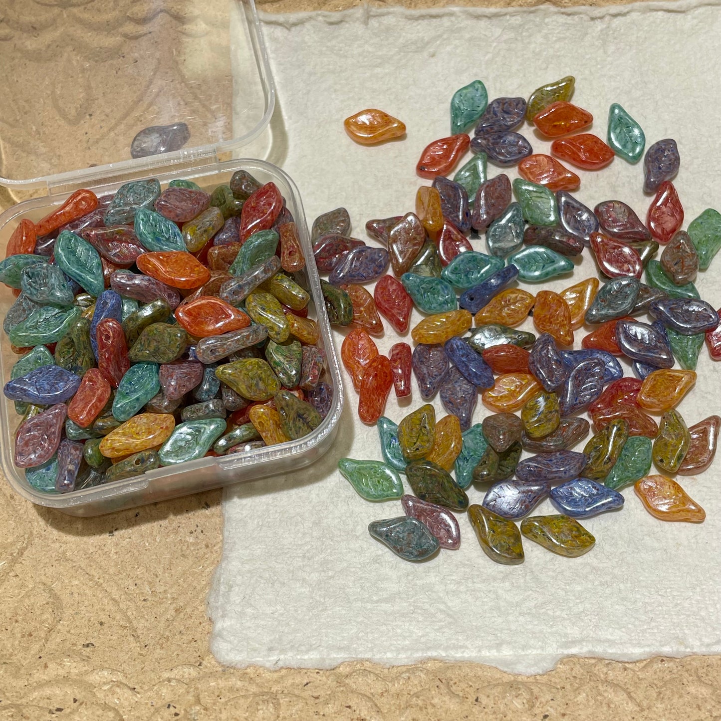 Seed Beads•S254-Picasso Leaves (Over $45 Free Shipping)