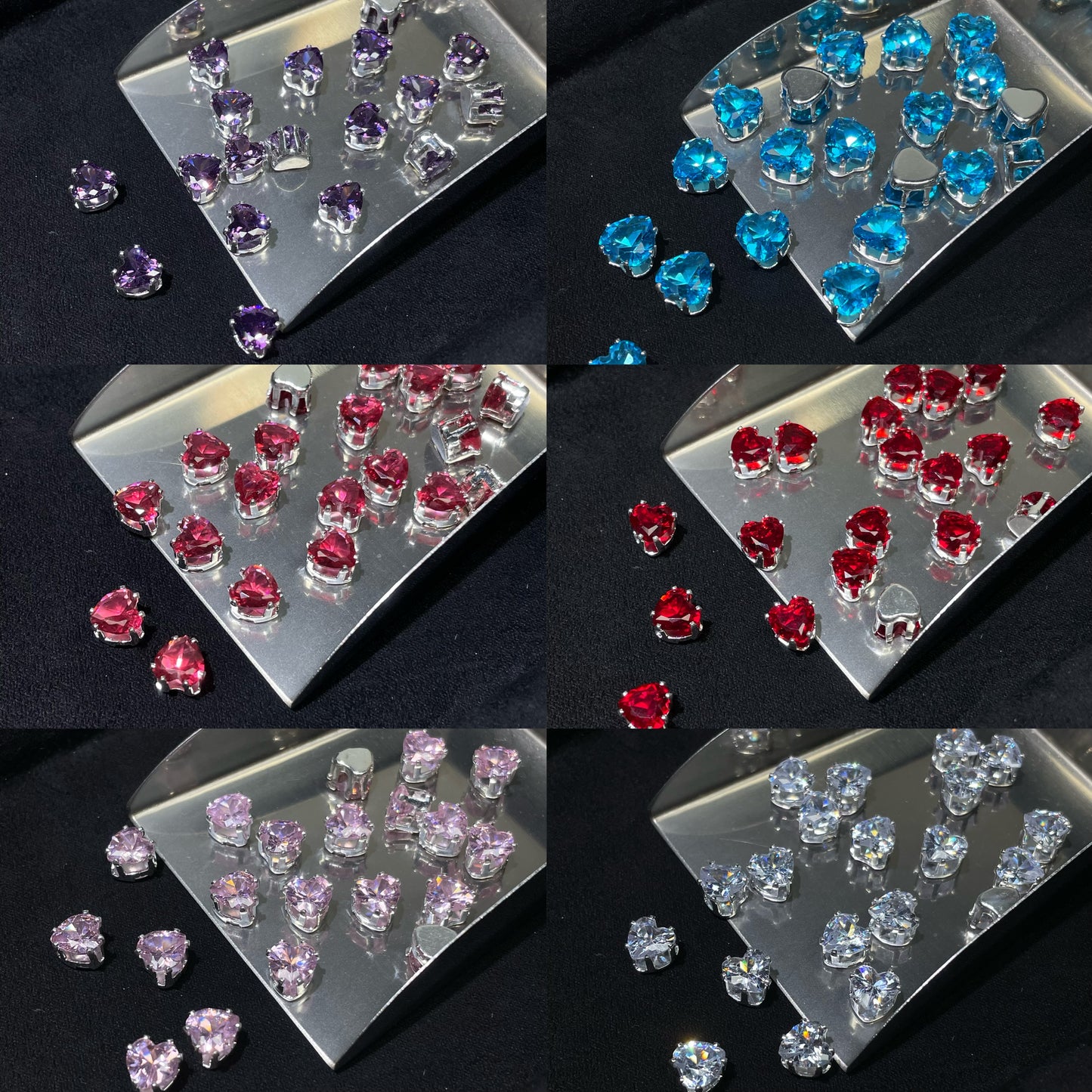 Blingy Collection- Heart-shape Zircon Rhinestones