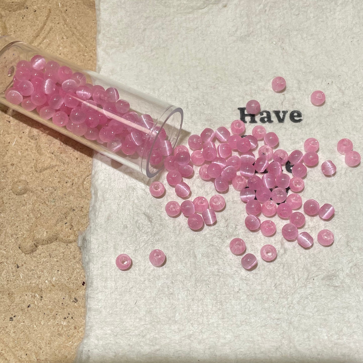Individual Colors for Uniformed Beads-Catseye 4mm round