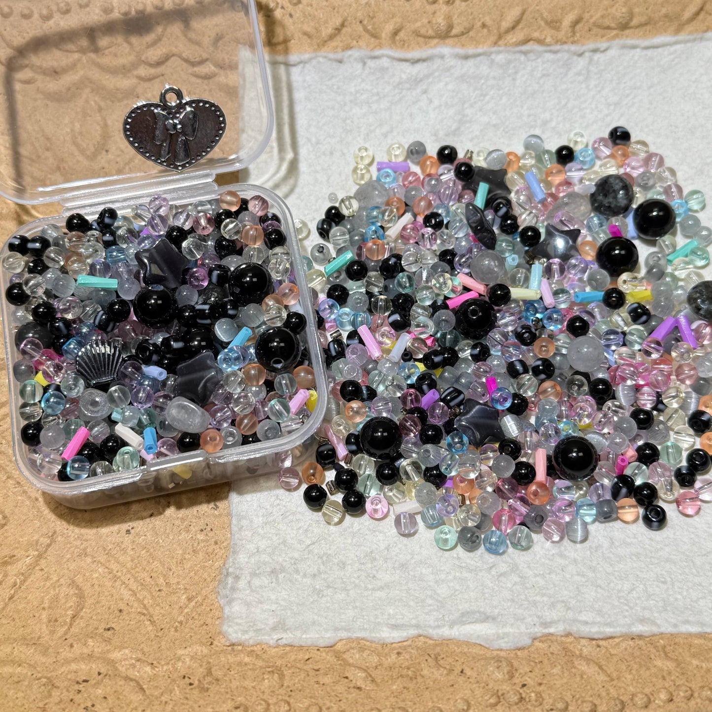 Seed Beads•S621-Colorful Black (Over $45 Free Shipping)