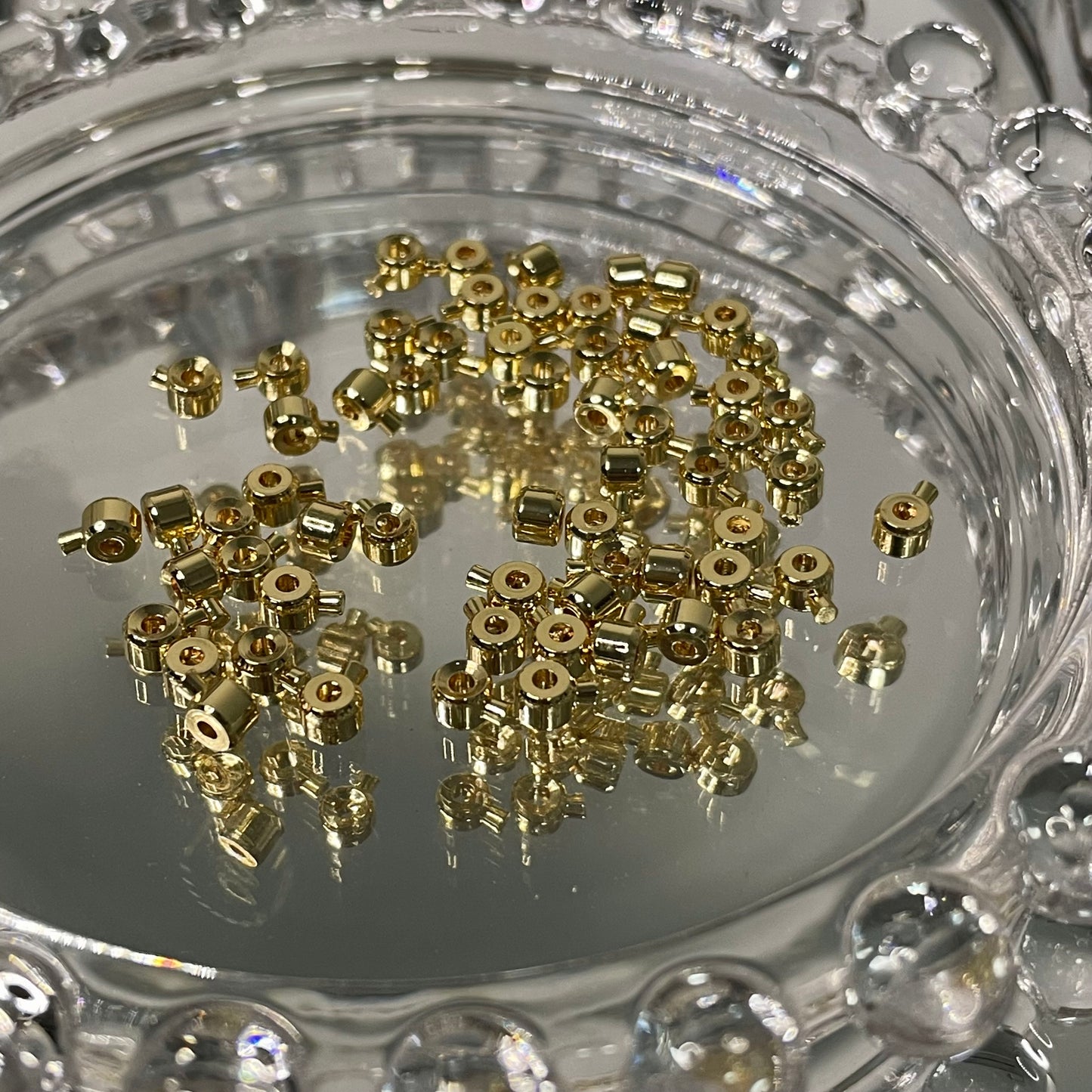 Tarnish Resistant Lollipop Crimping Beads