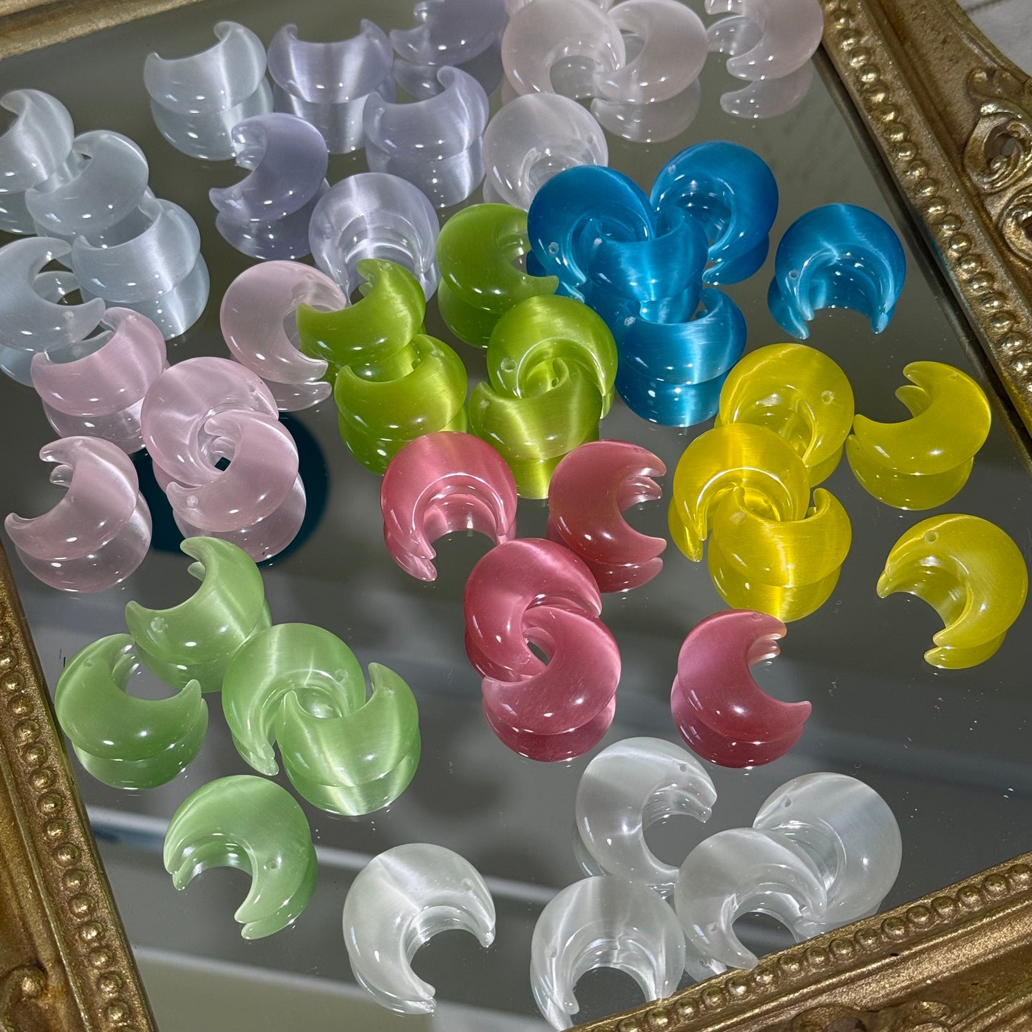 Catseye Moon Charms