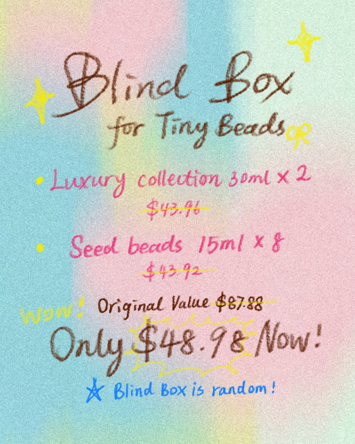 Blind Box for Tiny Beads (Free shipping!)