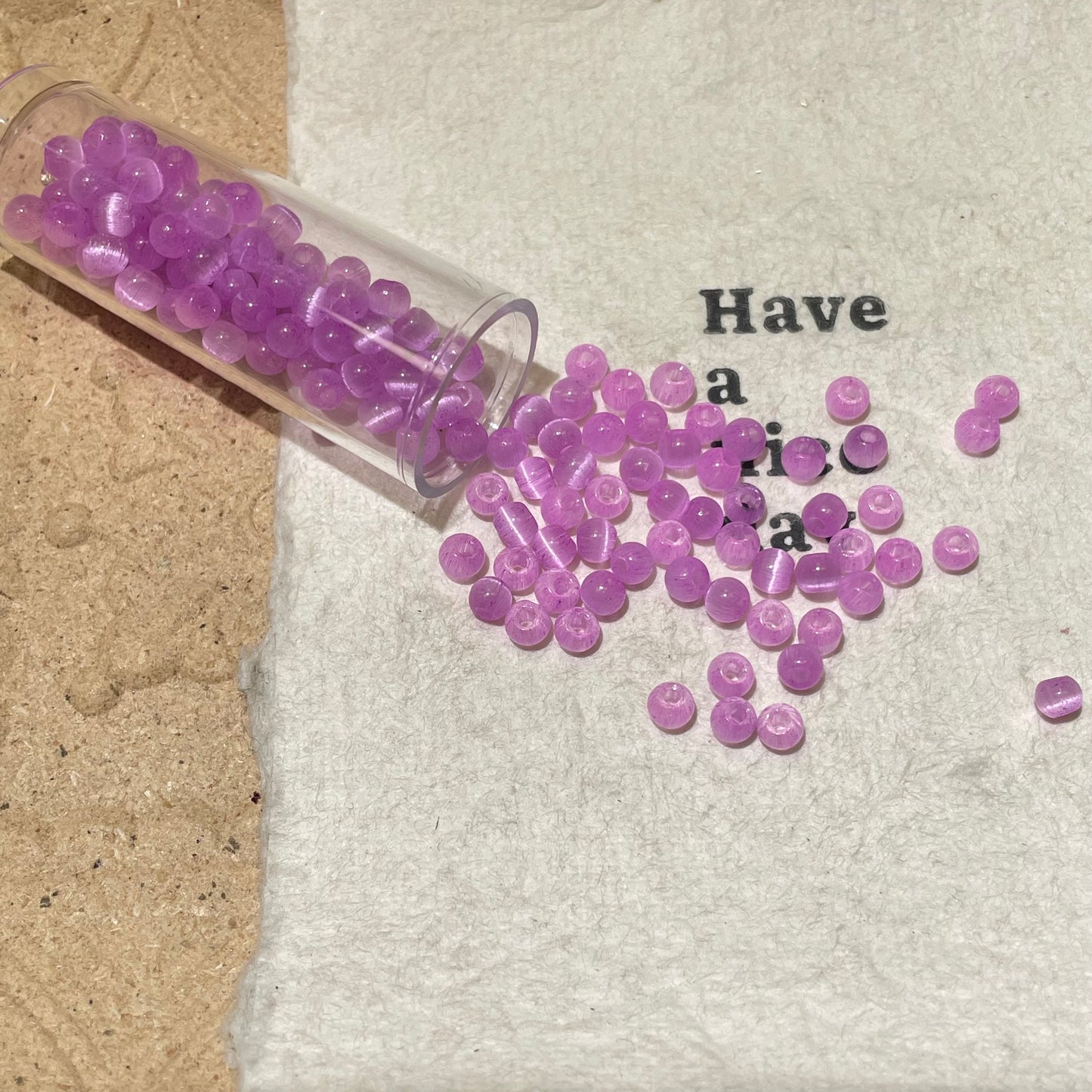 Individual Colors for Uniformed Beads-Catseye 4mm round
