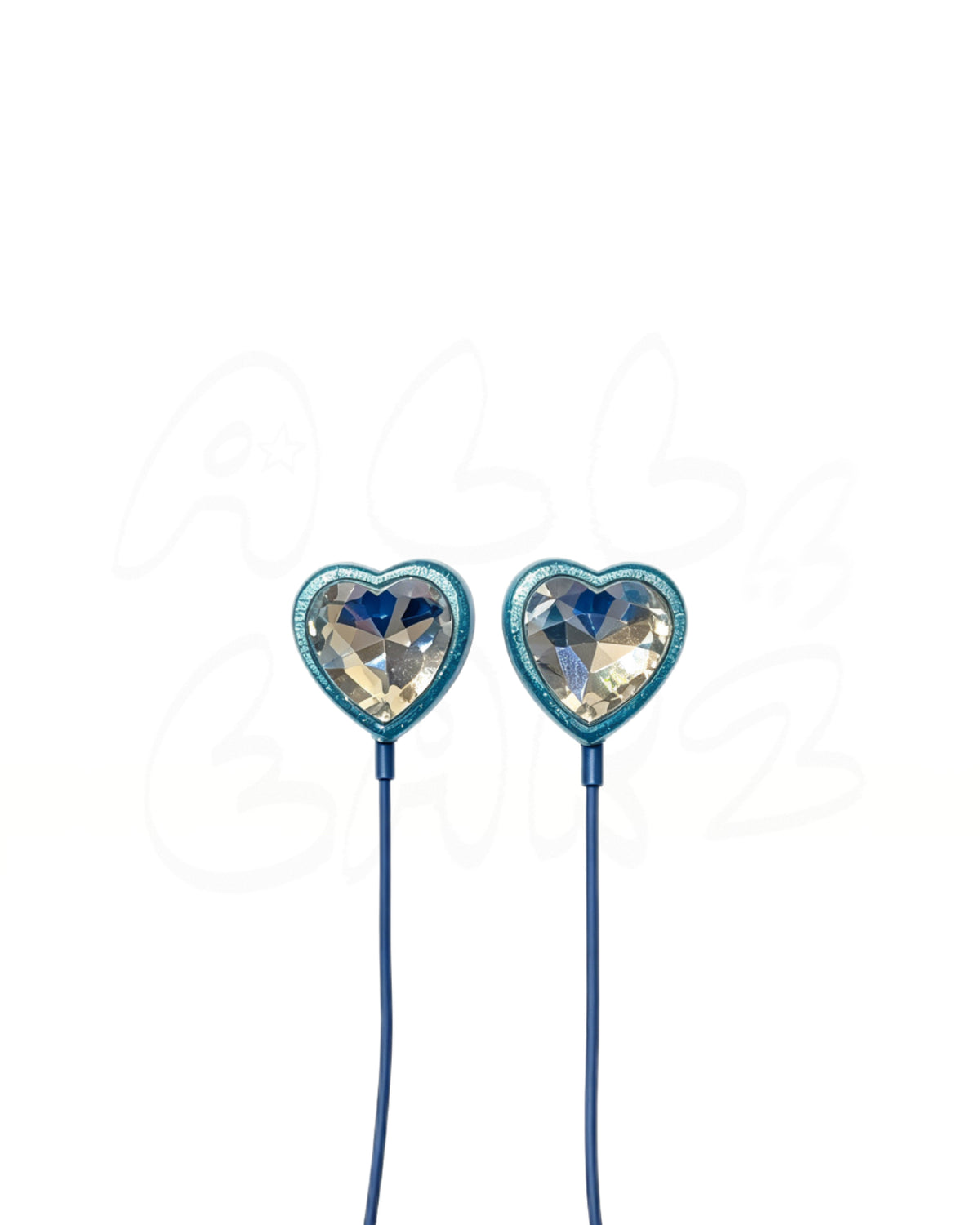 BEDAZZLED BLUE HEART